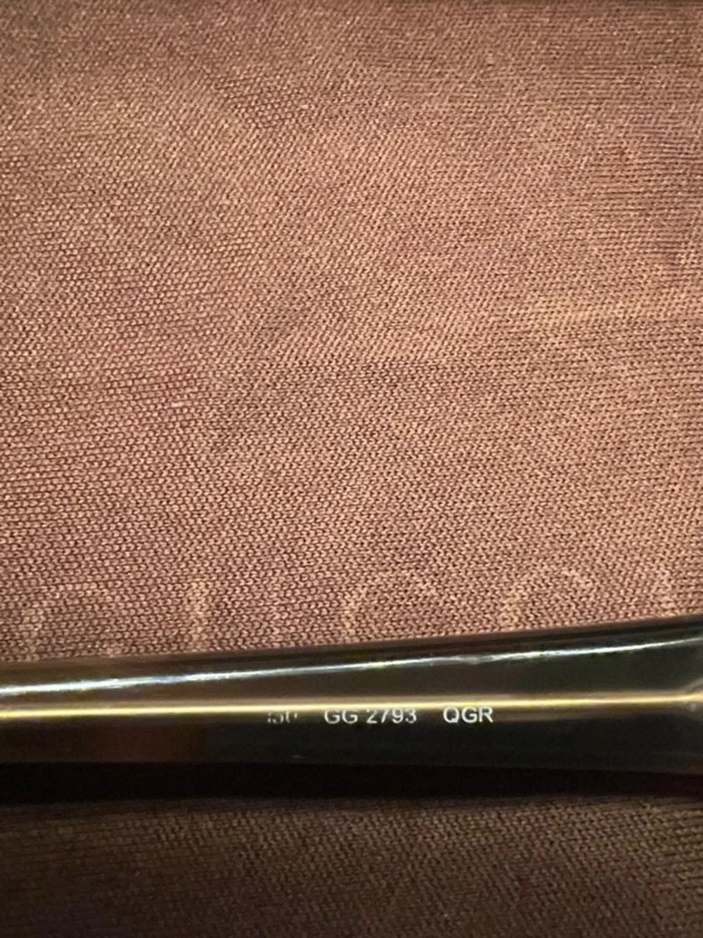 Gucci Gold/Tortoiseshell Slim Rectangular Glasses - Picture 9 of 10